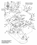 36 Mower Deck - Clutch and Roller Support Diagram and Parts List for 1692400  Simplicity Lawn Tractor