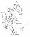 Front Axle Diagram and Parts List for 1692400  Simplicity Lawn Tractor