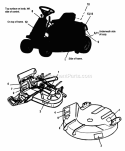 Decals-Massey Ferguson Diagram and Parts List for 1692171  Simplicity Lawn Tractor