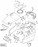 Hood Grille  Dash Group Diagram and Parts List for 1692439  Simplicity Lawn Tractor