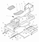 Frame Group (985088 985089) Diagram and Parts List for 1692769  Simplicity Lawn Tractor