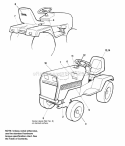 Decals - Agco Allis Diagram and Parts List for 1692459  Simplicity Lawn Tractor