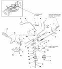 Control Rod Group Diagram and Parts List for 1692761  Simplicity Lawn Tractor