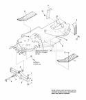 Frame  Front Axle Diagram and Parts List for 1692727  Simplicity Lawn Tractor