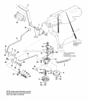 Hydro Models - Foot Controls Diagram and Parts List for 1692727  Simplicity Lawn Tractor