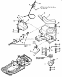 Engine Group - Electric Clutch (Pto)-12Hp Tecumseh Diagram and Parts List for 1692559  Simplicity Lawn Tractor