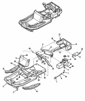 Frame  Fuel System - 13Hp Hydro Only Diagram and Parts List for 1692553  Simplicity Lawn Tractor
