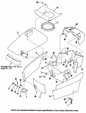 Hood Grille  Dash Group Diagram and Parts List for 1692571  Simplicity Lawn Tractor