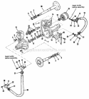 Service Parts - Transaxle Housing Diagram and Parts List for 1692571  Simplicity Lawn Tractor