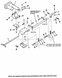 Electric Lift Assembly Diagram and Parts List for 1692571  Simplicity Lawn Tractor