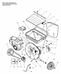 Hopper  Engine Group Diagram and Parts List for 1692902  Simplicity Chipper Shredder