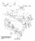 Brake Control Diagram and Parts List for 1692454  Simplicity Lawn Tractor