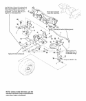 Front Axle Diagram and Parts List for 1692454  Simplicity Lawn Tractor
