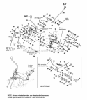 Transmission Control Group Diagram and Parts List for 1692454  Simplicity Lawn Tractor