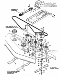 60 Mower Arbor  Drive Group Diagram and Parts List for 1691956  Simplicity Lawn Tractor