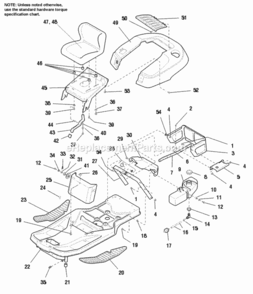 Frame  Fuel System - Later 11Hp Gear 12Hp Hydro  13Hp Hydro Diagram and Parts List for 1693044  Simplicity Lawn Tractor