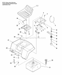 Seat Deck  Fuel Tank Diagram and Parts List for 1692781  Simplicity Lawn Tractor