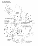 Steering Diagram and Parts List for 1692781  Simplicity Lawn Tractor