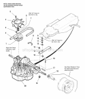 Transmission - Drive  Belt Group Diagram and Parts List for 1692781  Simplicity Lawn Tractor
