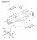 Frame  Front Axle Diagram and Parts List for 1692781  Simplicity Lawn Tractor