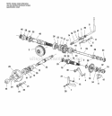 Wheel Transmission Assembly Diagram and Parts List for 1693207  Simplicity Tiller