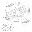 Frame  Front Axle Diagram and Parts List for 1693256  Simplicity Lawn Tractor