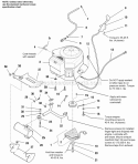 Engine Group - Electric Clutch - Early Model 14  16Hp Twin Cylinder B  S Diagram and Parts List for 1693052  Simplicity Lawn Tractor