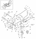 Control Rod Group Diagram and Parts List for 1692836  Simplicity Lawn Tractor