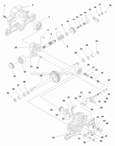 Transmission Service Parts - Hydro-Gear 311-0500 (1708579) Diagram and Parts List for 1693317  Simplicity Lawn Tractor