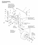 Front Axle Group Diagram and Parts List for 1692799  Simplicity Lawn Tractor