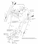 Handles And Controls (Early) Diagram and Parts List for 1692680  Simplicity Snow Blower