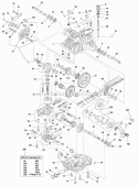 Transmission Service Parts - Tuff Torq K71G (1719722) Diagram and Parts List for 1693382  Simplicity Lawn Tractor