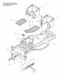 Frame Diagram and Parts List for 1693074  Simplicity Lawn Tractor
