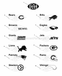 Decals - Snow Tackler Team (B985178) Diagram and Parts List for 1692978  Simplicity Snow Blower