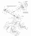 Auger Drive And Impeller Diagram and Parts List for 1692680  Simplicity Snow Blower