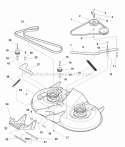 40 (102 Cm) Mower Deck - Belt Clutch  Support Group (Serial No 0001 - 1999) (S0985541) Diagram and Parts List for 1693687  Simplicity Lawn Tractor