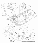 Foot Controls Group (985547) Diagram and Parts List for 1693583  Simplicity Lawn Tractor