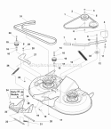 40 (102 Cm) Mower Deck - Belt Clutch  Support Group (Serial No 2000 - And Above) (S2985541) Diagram and Parts List for 1693687  Simplicity Lawn Tractor