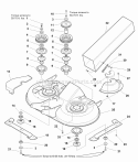 40 (102 Cm) Mower Deck - Housing Arbors  Blades Group (Serial No 3000 - And Above) (S3985742) Diagram and Parts List for 1693687  Simplicity Lawn Tractor