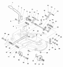 38 Mower Deck - Height Adjustment  Roller Bar (985070) Diagram and Parts List for 1692898  Simplicity Lawn Tractor