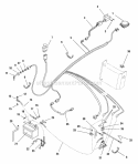 Electrical Group Without Module Diagram and Parts List for 1693297  Simplicity Lawn Tractor