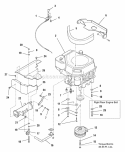 Engine Group Diagram and Parts List for 1692898  Simplicity Lawn Tractor