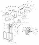 Engine Mount Belts  Wheels Group (985767) Diagram and Parts List for 1693704  Simplicity Tiller
