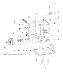 Shifting Mechanism Group (985761) Diagram and Parts List for 1693705  Simplicity Tiller