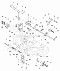 44 Mower Deck - Height Adjustment  Roller Bar (985073) Diagram and Parts List for 1692899  Simplicity Lawn Tractor