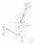 Steering Group Diagram and Parts List for 1693734  Simplicity Lawn Tractor