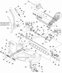 38 Mower Deck - Height Adjustment  Roller Bar Group (985777) Diagram and Parts List for 1693798  Simplicity Lawn Tractor