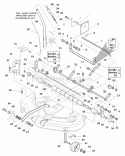 44 Mower Deck - Height Adjustment  Roller Bar Group (985778) Diagram and Parts List for 1693802  Simplicity Lawn Tractor