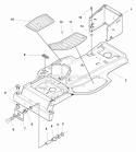 Frame Group (985589) Diagram and Parts List for 1693551  Simplicity Lawn Tractor