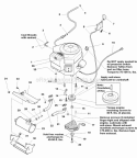 Engine Group - Electric Clutch - 18Hp  20Hp Briggs  Stratton (E985511) Diagram and Parts List for 1693858  Simplicity Lawn Tractor